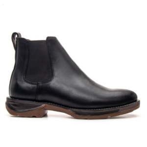 TEXANA NEGRO PICO REDONDO CUERO HIDROFUGADO