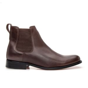 CHELSEA CAFÉ CUERO NOBRE CON SUELA DE CUERO